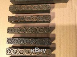 Lot 11 Pc Wood Printing Letterpress Printers Block Ornamental