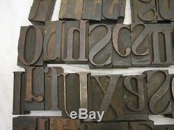 Lot 140++ Antique Letterpress Wood Print Printing Block Type Set Letters Ornate