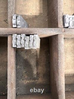 Lot 340+ Letterpress Type Metal Printing Block Antique 3/8 Alphabet & Numbers