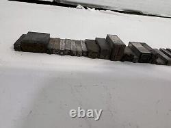Lot 60+ Letterpress Type Metal Printing Block Antique Animal Moon Star Yin Yang