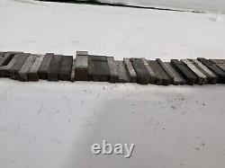 Lot 60+ Letterpress Type Metal Printing Block Antique Animal Moon Star Yin Yang
