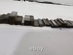 Lot 60+ Letterpress Type Metal Printing Block Antique Animal Moon Star Yin Yang