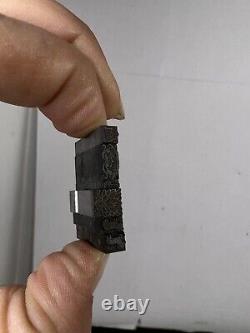 Lot 60+ Letterpress Type Metal Printing Block Antique Animal Moon Star Yin Yang