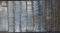 Lot Vintage Linotype Matrix Machine Letters Numbers Symbol Printing Letter Press