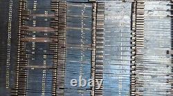 Lot Vintage Linotype Matrix Machine Letters Numbers Symbol Printing Letter Press