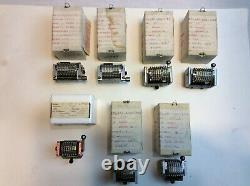 Lot of 7 Roberts Numbering Machines NEW FREE SHIPPING