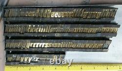 Ludlow Mats, Solid Brass, approx 13 lbs, 48 pt Bold Italic