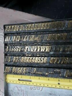 Ludlow Mats, Solid Brass, approx 13 lbs, 48 pt Bold Italic