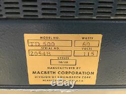 Macbeth TD 500 Color Transmission Densitometer