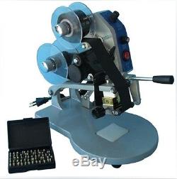 Manual Number Words Date Hand Operated Hot Stamp Printer Coding Machine a