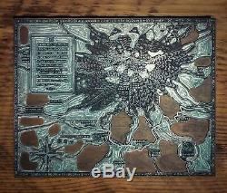 Map of Mt. Hood Circa 1930 Letterpress Printing Plate Portland Oregon