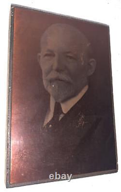 MayFlower Descendant -Dr. Henry Barton Jacobs, Copper Etching Printing Block