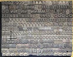 Metal Letterpress Printing Type 48pt Futura Bold Italic D16 17#