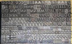 Metal Letterpress Printing Type 48pt Futura Bold Italic D16 17#