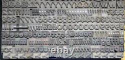 Metal Letterpress Printing Type 48pt Futura Bold Italic D16 17#