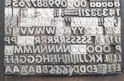 Metal Letterpress Type 36pt Twentieth 20th Century Extra Bold Italic MO06 11#