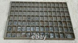 Metal Letterpress Typeset 14 pt Upper/Lower Case/Numbers/Punctuation-700 Pcs+