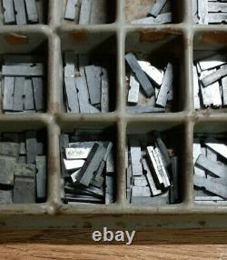 Metal Letterpress Typeset 14 pt Upper/Lower Case/Numbers/Punctuation-700 Pcs+