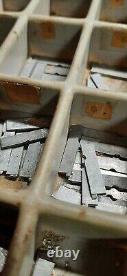 Metal Letterpress Typeset 14 pt Upper/Lower Case/Numbers/Punctuation-700 Pcs+