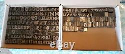 Metal Typeset Letterpress Letters 72 Pt Cooper Black Font Bb&s Chicago Rare