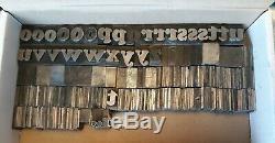 Metal Typeset Letterpress Letters 72 Pt Cooper Black Font Bb&s Chicago Rare