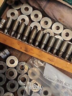 Metal press stamp kit, vintage