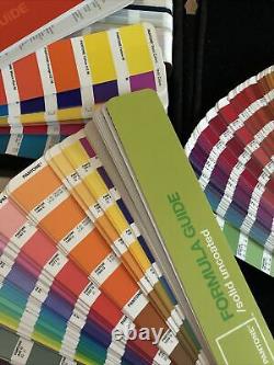 Mint Pantone Color Guide Fan Set With Case 8 Decks Coated & Uncoated Save 80%