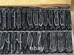 Monogram Initials 48 pt. Letterpress Metal type Printers Type