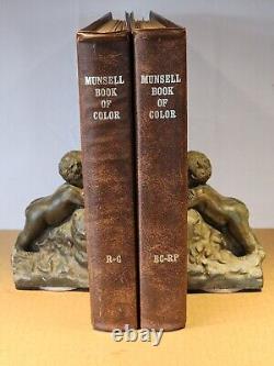 Munsell Book of Color 1976 Two Book Binders BG-RP and R-G EXC. COND. Rare set