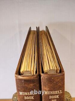 Munsell Book of Color 1976 Two Book Binders BG-RP and R-G EXC. COND. Rare set