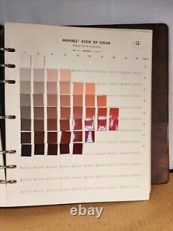 Munsell Book of Color 1976 Two Book Binders BG-RP and R-G EXC. COND. Rare set