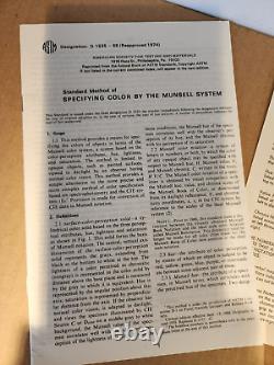 Munsell Book of Color 1976 Two Book Binders BG-RP and R-G EXC. COND. Rare set