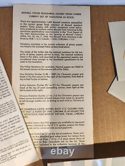 Munsell Book of Color 1976 Two Book Binders BG-RP and R-G EXC. COND. Rare set