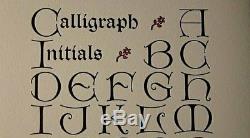 NEW 72pt ATF CALLIGRAPH INITIALS + Foundry-cast Types. Letterpress