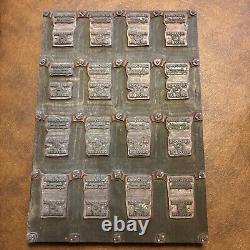 NICE Antique Newspaper printing plates Dixie Crystals/Savannah Sugar Refinery