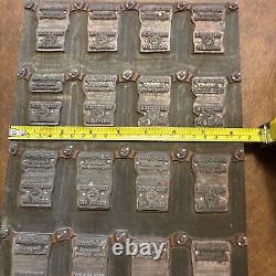 NICE Antique Newspaper printing plates Dixie Crystals/Savannah Sugar Refinery