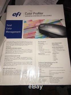 New EFI Spectrometer ES-1000 Kit Color Profiler. PLEASE READ