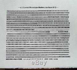 New Letterpress Type 12pt. Modern Antique 26