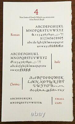 New Letterpress Type 36 point Goudy Old Style Roman