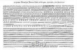 New Letterpress type-12pt. Janson Italic