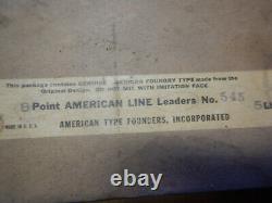 New & Used American Type Founders Other Print Press Lines Spacers 10 18 43 Point