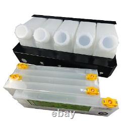 New for Roland BN20 5 Cartridges (440ml) 5 Bottles Bulk Ink Supply System CISS