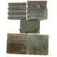 Old Lot Of 5 Vintage Traditional Hand Carved Wooden Textile/fabric Print Blocks