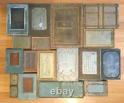 Old Vtg Antique Frame Border Trim Letter Press Ink Cut Block Printing Lot Of 19