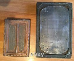 Old Vtg Antique Frame Border Trim Letter Press Ink Cut Block Printing Lot Of 19