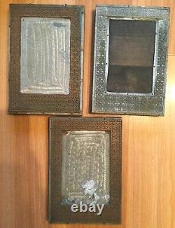 Old Vtg Antique Frame Border Trim Letter Press Ink Cut Block Printing Lot Of 19