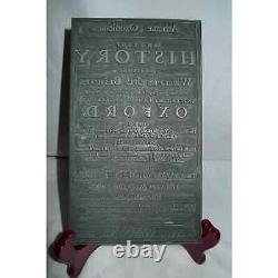Oxford University Press Stereotype Printing Plate