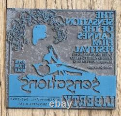 PRINTING BLOCKS Type Plates Etched Engraved Vintage Metal Molds Advertising