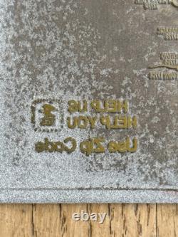 PRINTING BLOCKS Type Plates Etched Engraved Vintage Metal Molds Advertising