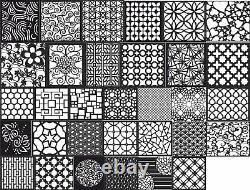 Pack pattern over 1K DXF files for CNC Plasma Laser cut Waterjet SVG CDR files